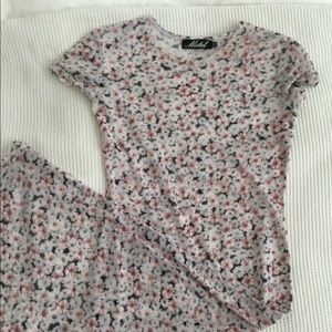 Motel sheer tee tube dress XS